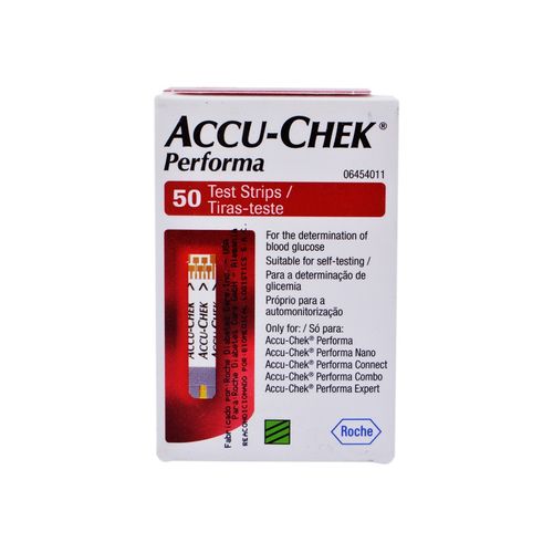 Tiras Reactivas para Glucosa Accu-Chek Performa - Caja 50 UN