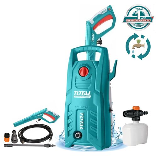 Hidrolavadora Total 1400w 1900PSI Alta Presión  +Shampunera