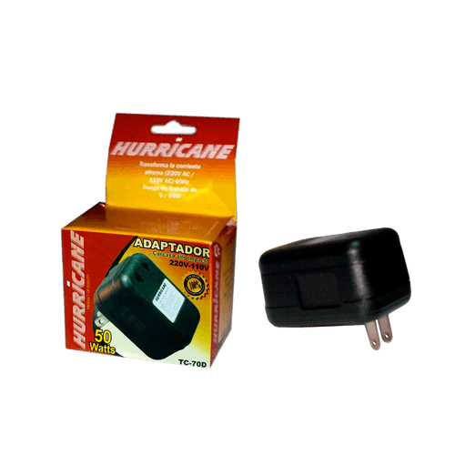 TRANSFORMADOR HURRICANE 50W ADAPTADOR 220/110V AC