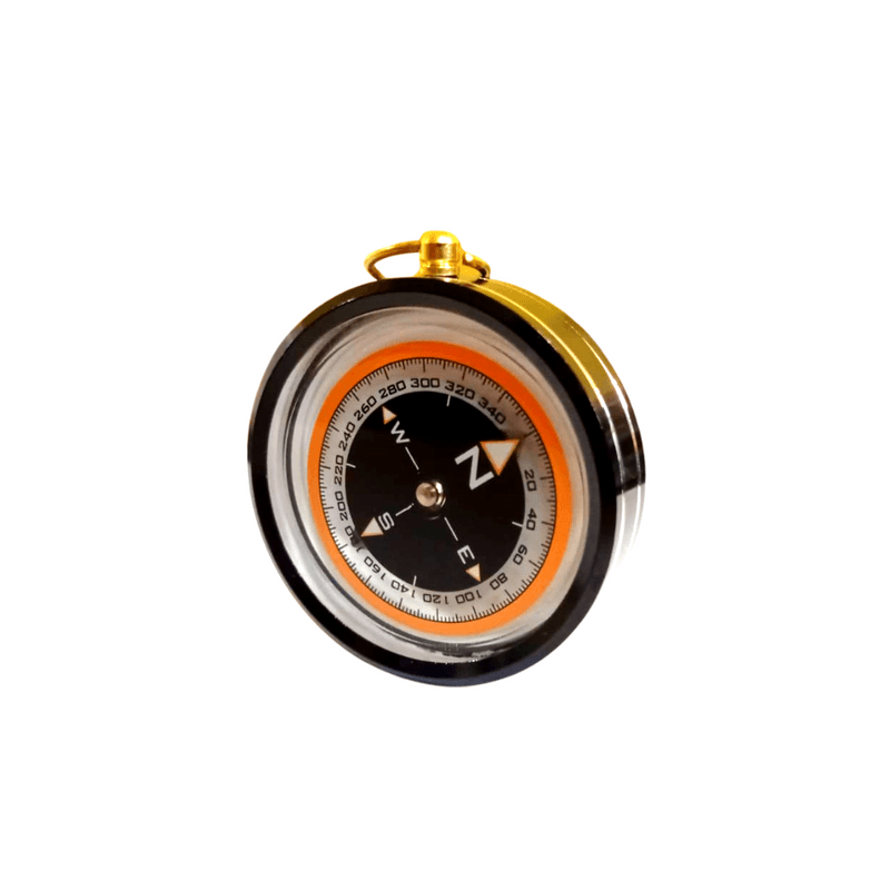BRUJULA-COMPASS-PORTATIL-DE-ACERO-INOXIDABLE-CAMPING-NEGRO