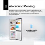 Refrigeradora-Samsung-328LT-All-Around-Cooling-RB33J3230SA-PE-Plateado