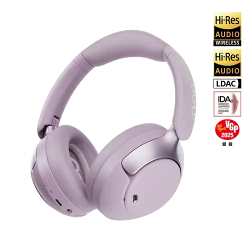 QCY - Auriculares Bluetooth H3 Pro con ANC - Púrpura