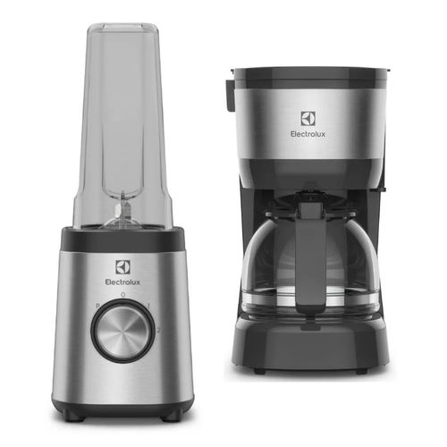 Combo: Licuadora Personal Efficient (BSE20) + Cafetera Automatica Electrolux Inoxidable 15 Tazas expresso (ECM10)