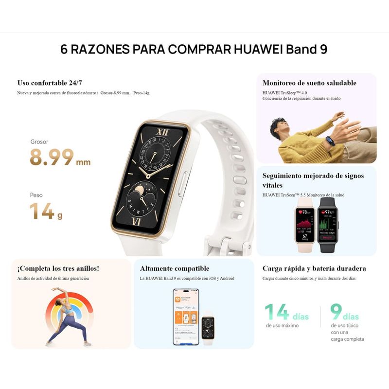 Smartwatch-HUAWEI-Band-9-Rosa