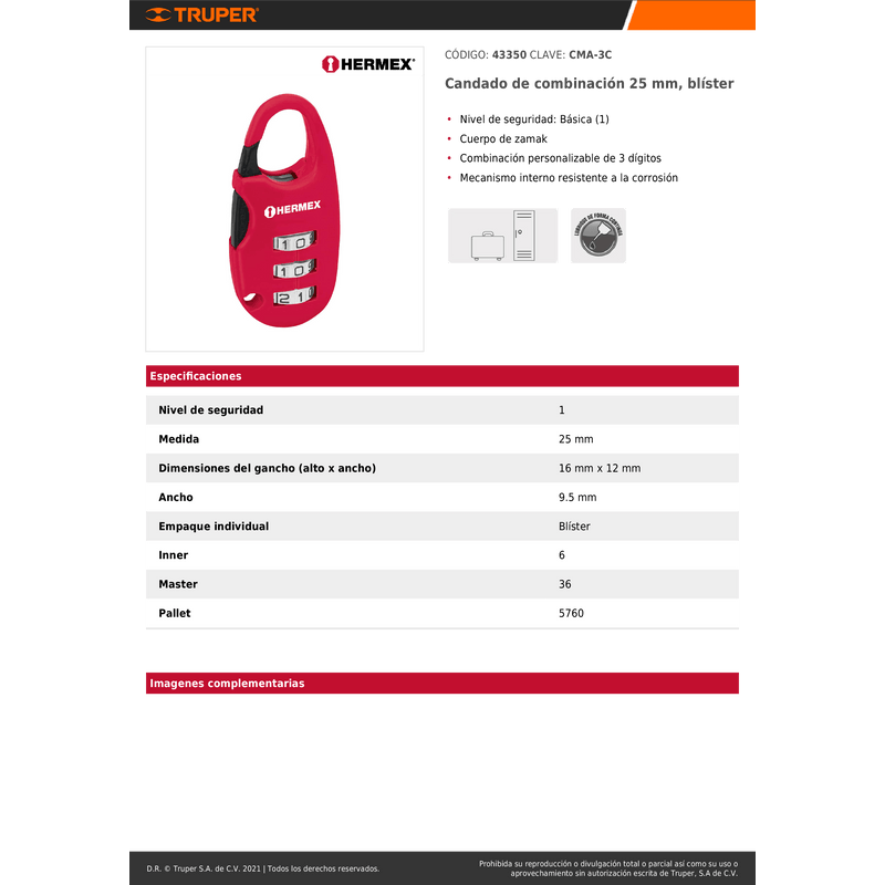 CANDADO-MALETERO-COMBINACION-3-DIGITOS-HERMEX-25MM-CMA-3C