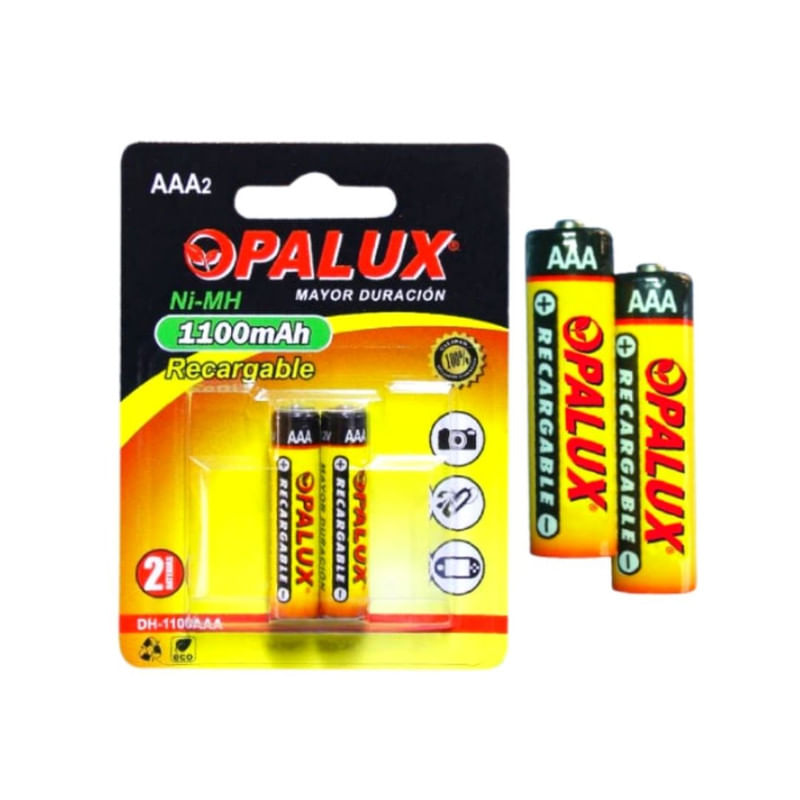 PILAS-RECARGABLES-AAA-OPALUX-12-V-1100-MAH