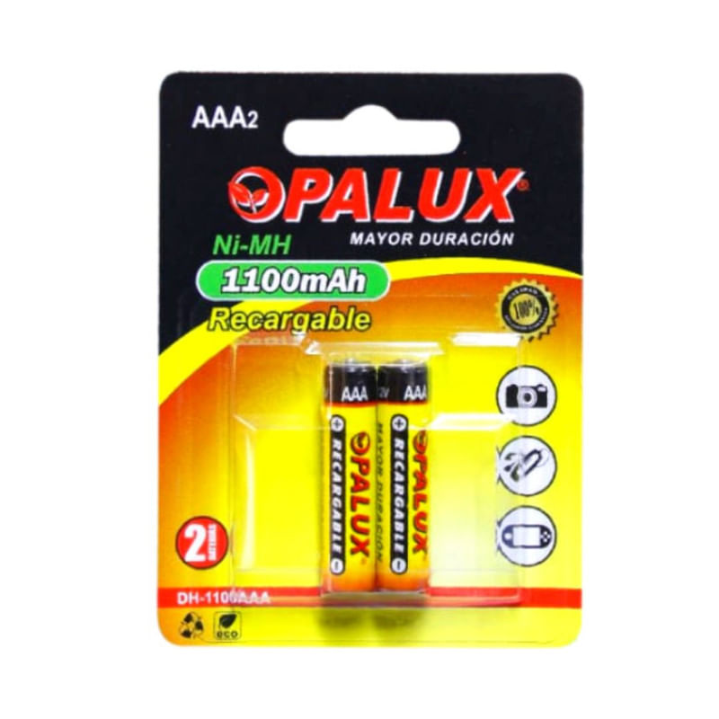 PILAS-RECARGABLES-AAA-OPALUX-12-V-1100-MAH