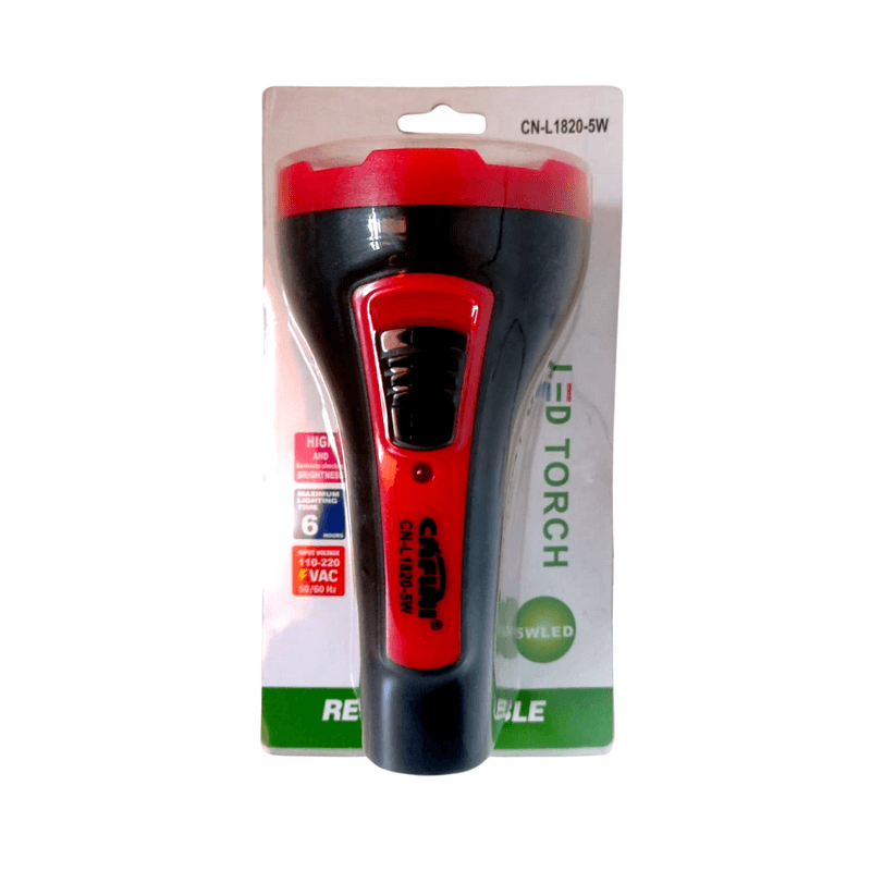LINTERNA-POTENTE-5W-RECARGABLE-1-LED-CAFINI-CN-1820-5W-ROJO