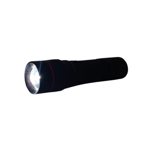 LINTERNA TACTICA MINI DE METAL CON ZOOM A PILA CON CLIP