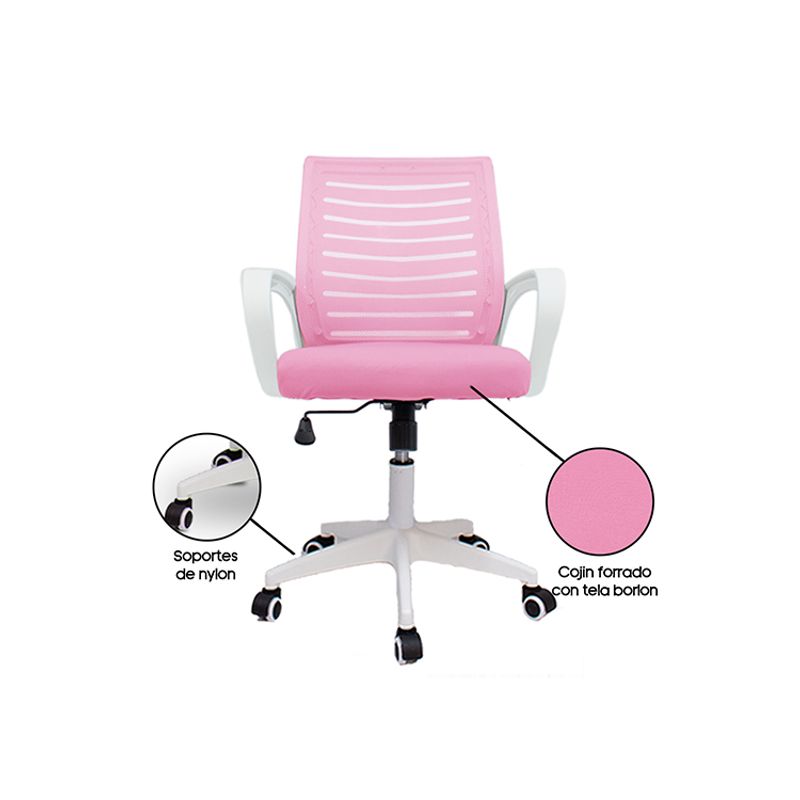 Silla-de-Oficina-Ergonomica-Kandy-Base-de-Nylon---Sistema Basculante