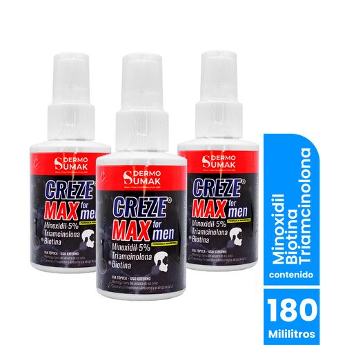 Loción Creze Max Formen 60Ml 3 Unidades