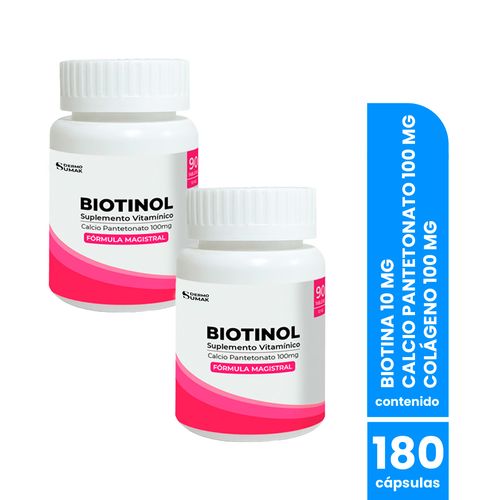 Biotinol Cápsulas 90 Und - Dermo Sumak 2 Unid