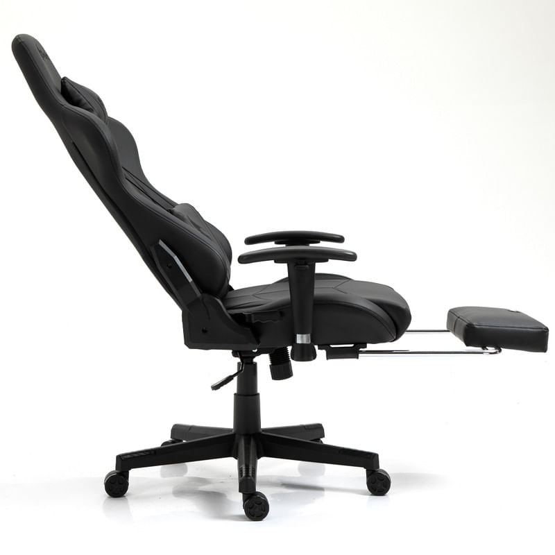 Silla-Gamer-Dreizt-Apolo-Series-Negro-Pro-180-Reclinable-Alta-Calidad-con-posapies