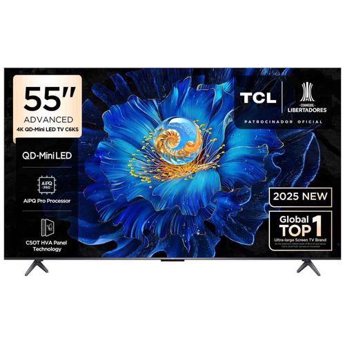 Televisor TCL Mini LED 55" UHD 4K Smart TV 55C6KS