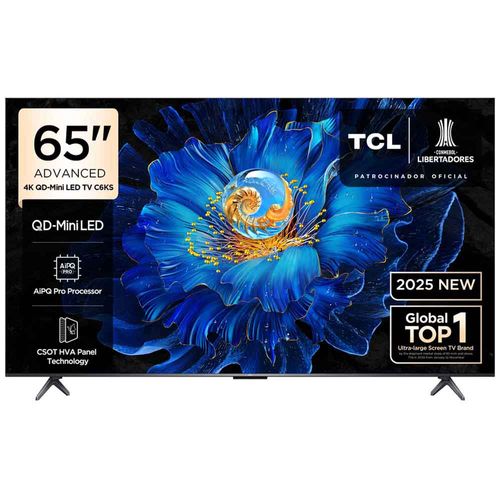 Televisor TCL Mini LED 65" UHD 4K Smart TV 65C6KS