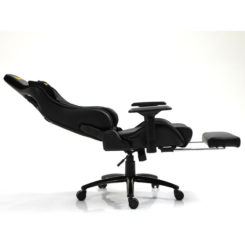 Silla-Gamer-Dreizt-King-Series-Dorado-Premium-Alta-Calidad-Reclinable-con-Posapies-Gas-Lift-Clase-4