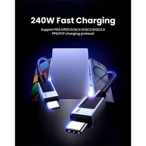Cable de carga rápida y transferencia de datos Ugreen USB-C a USB-C L513 1M