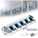 Balde-Escurridor-Trapeador-Giratorio-Cuadrado-AZ-o-GD-Y-Colgador-de-Escobas-18V