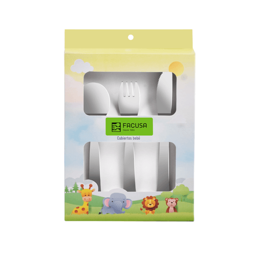 SET CUBIERTOS BEBE X 3 PZ MODELO Simba- FACUSA