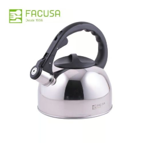 Tetera Acero Inoxidable Facusa de 2.5 litros con Silbador 989082501