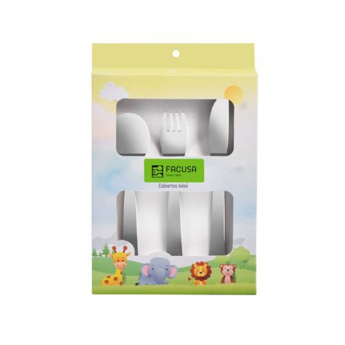 SET CUBIERTOS BEBE X 3 PZ MODELO 723 - MEGA IMPORT