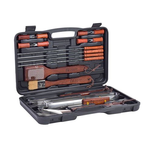 SET DE UTENSILIOS X 18 BBQ CON MALETIN - 224018001