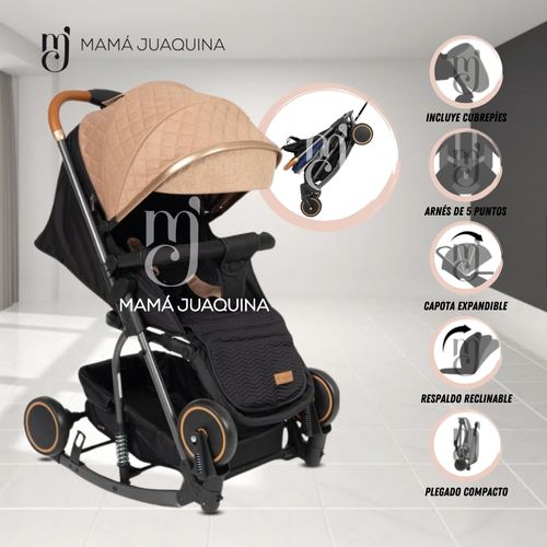 Coche Mecedora Maleta de Lujo «ROCKING PRIME» Beige