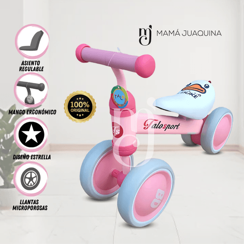 Triciclo Chavito 3 en 1 «KIDSTAR» Rosa
