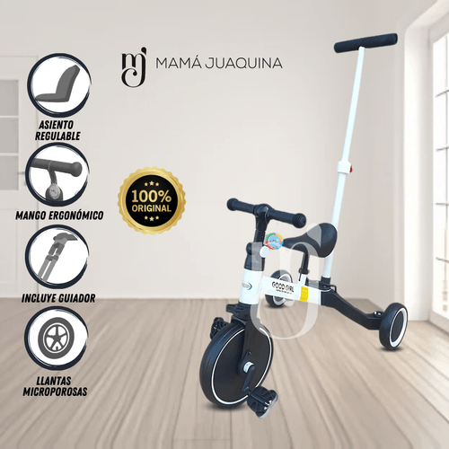 Triciclo Guiador «GG ROAD» Blanco