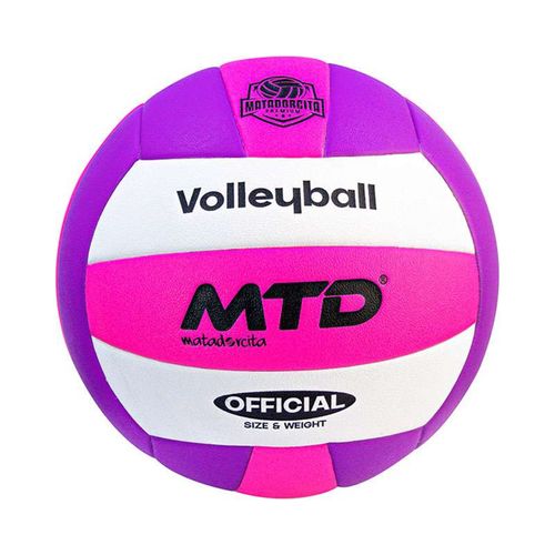 PELOTA PARA VÓLEY TALLA #5 PU THERMOSELLADO PREMIUM MTD MORADO FUCSIA