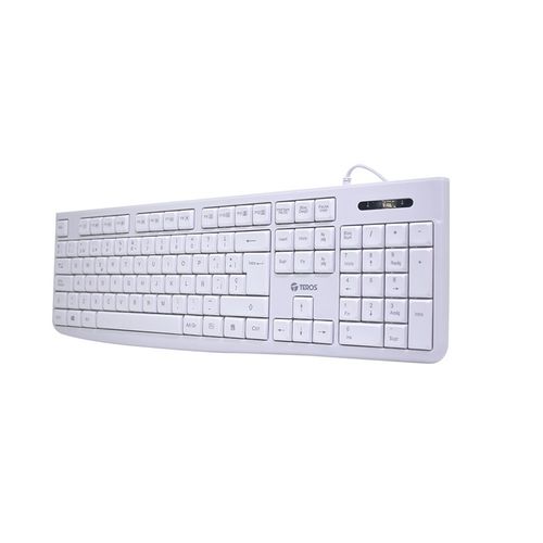 Teclado Estándar TE-4069S multimedia USB 2.0 Español color blanco
