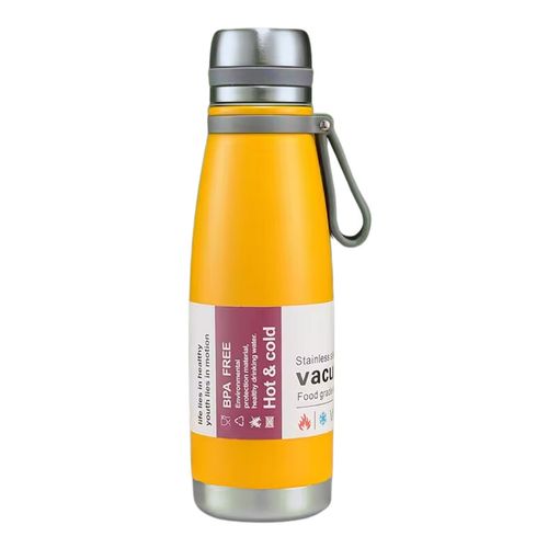 Termo Tomatodo de Acero Inoxidable con Filtro Para Té de 800 Ml Color Amarillo