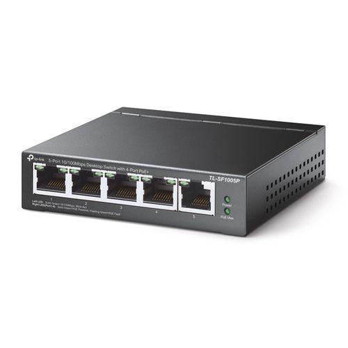 TP-Link - Switch TL-SF1005P de 5 Puertos 100 Mbps (4 Puertos PoE+)