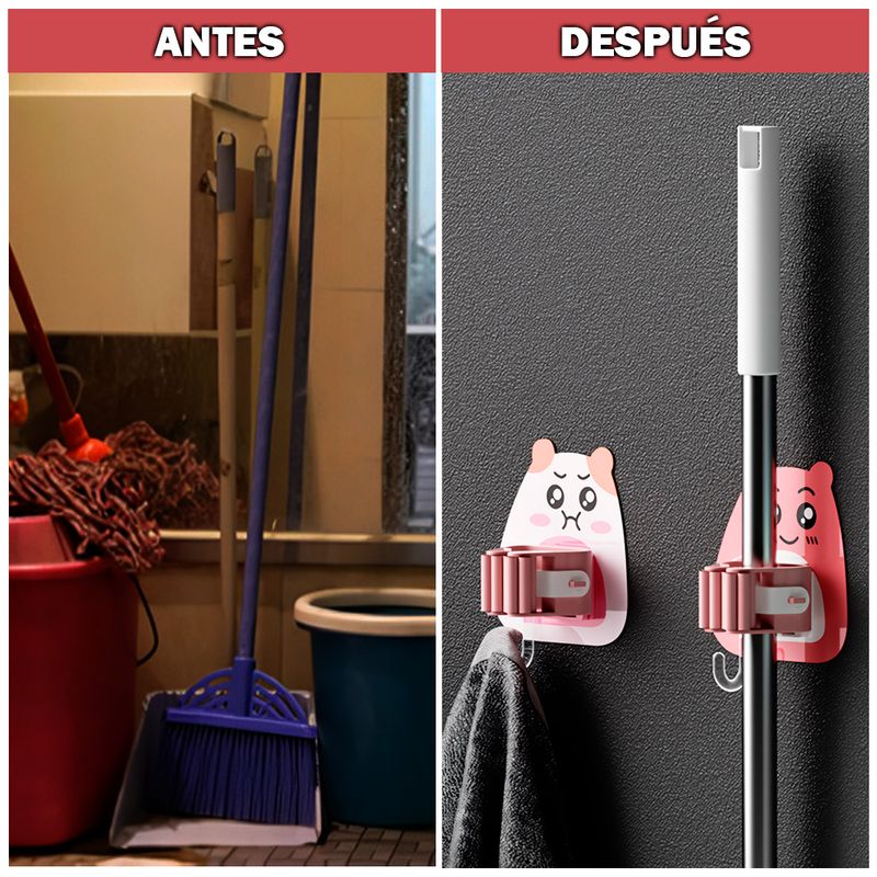Colgador-Organizador-de-Escobas-y-Trapeadores-Soporte-N60-Gato-Fucsia