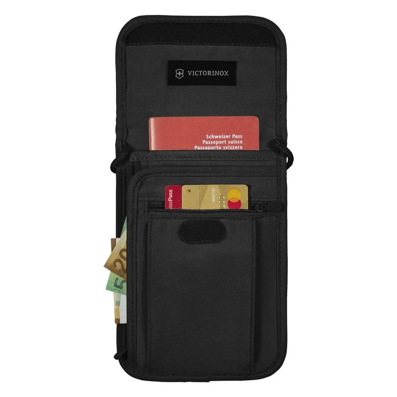 Morral-de-viaje-Victorinox-con-RFDI---Negro