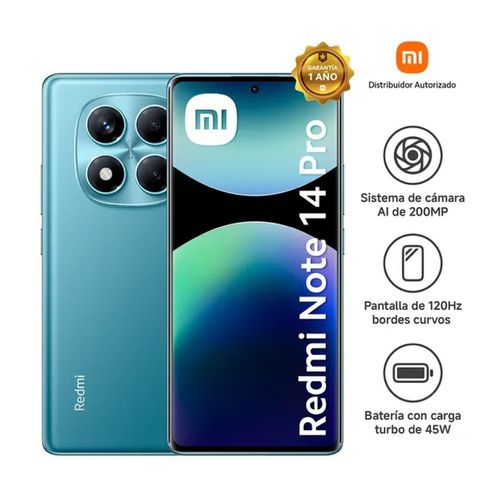 Celular Xiaomi Redmi Note 14 Pro 8GB 256GB Azul