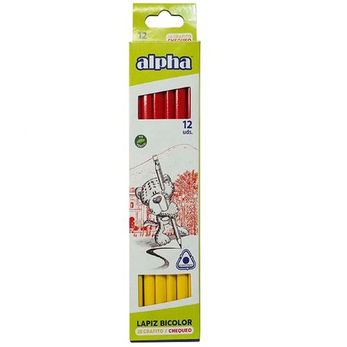 Lápiz ALPHA Bi Chequeo / Grafito X12