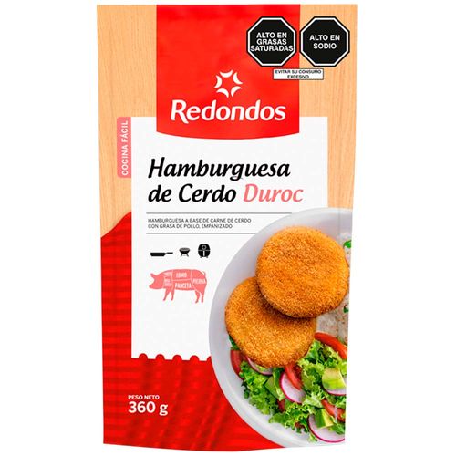 Hamburguesa de Cerdo Duroc REDONDOS Bolsa 6un