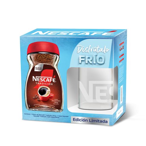 Café Instantáneo NESCAFÉ Tradición 170g + Vaso