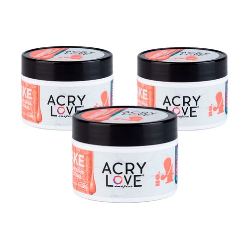 ACRYLOVE POLVO ACRILICO MAKE UP 1 OZ MAKE UP #4 - 3 UNID