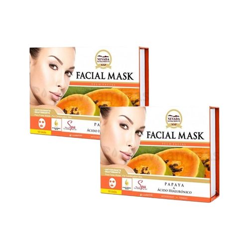 Mascarilla Papaya Y Ácido Hialurónico x10unds - Nevada 2und