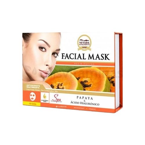 Mascarilla Papaya Y Ácido Hialurónico x10unds - Nevada