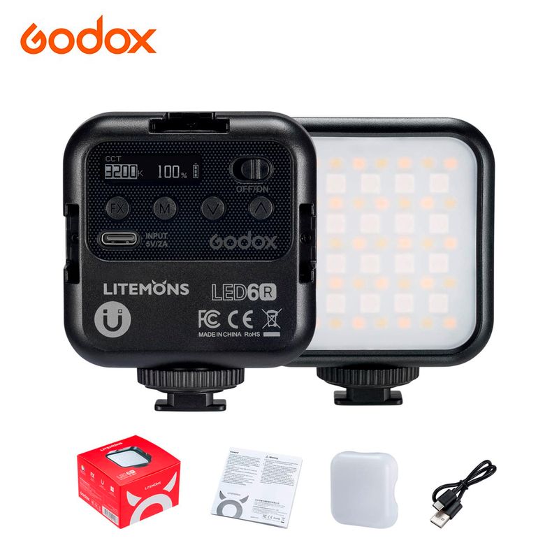 Luz-Led-Godox-LED6R-Litemons-RGB---3200-a-6500K