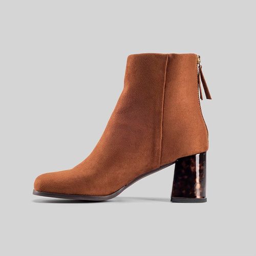 Botines Malabar Collection Mujer Carey Marron