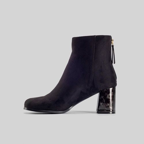 Botines Malabar Collection Mujer Carey Negro