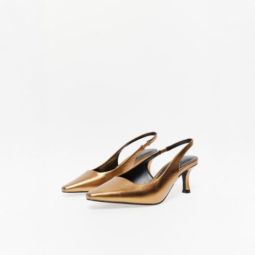 Zapatos Sfera Mujer Destalonado Oro
