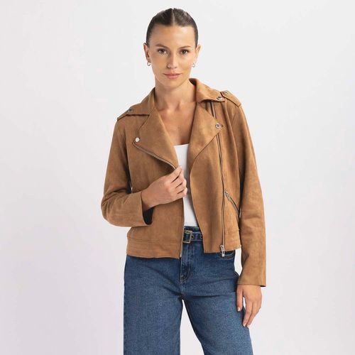 Casaca Mujer Suede Biker Malabar