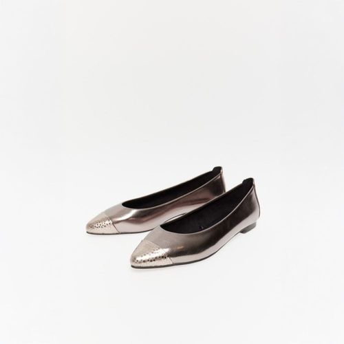 Zapatos Sfera Mujer Metalizada Plomo