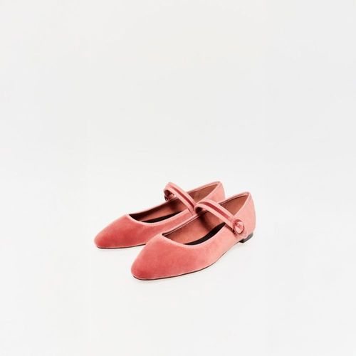 Bailarinas Sfera Mujer Básica Terciopelo Rosa