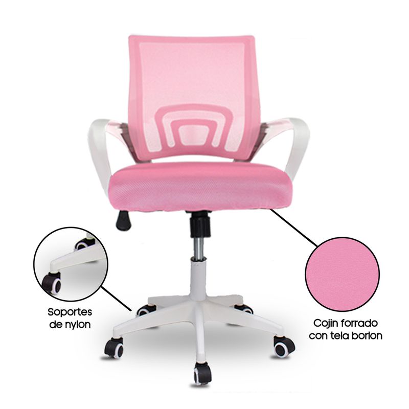 Silla-de-Oficina-Ergonomica-Ava-Base-de-Nylon---Sistema Basculante